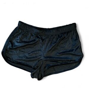Black Juicy Couture Velvet Velour Shorts L